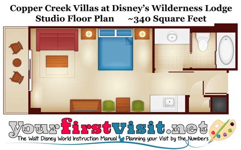 2 Bedroom Villa Copper Creek Disney Floor Plan - floorplans.click