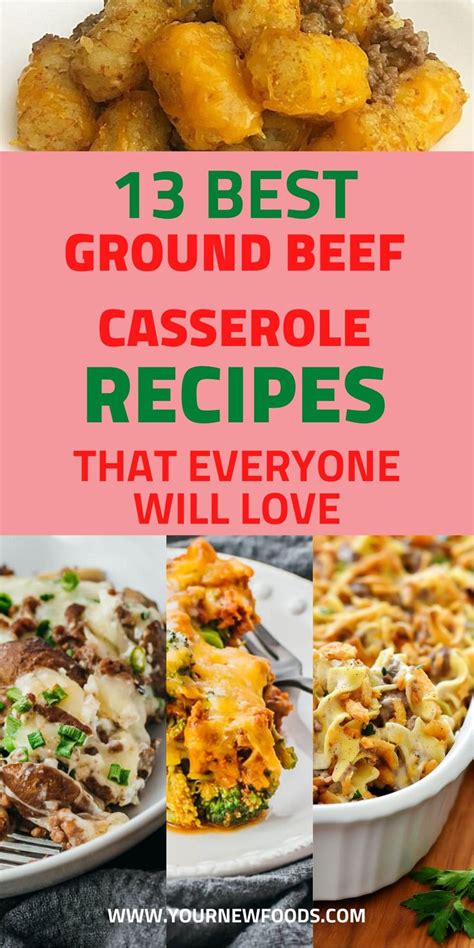 Delicious Ground Beef Casserole Recipes