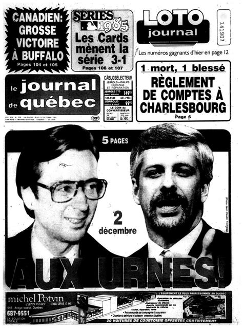 Résultats de recherche d'images pour « JOURNAUX DU QUEBEC DES ANNÉES 1970 » | Montréal, Année ...