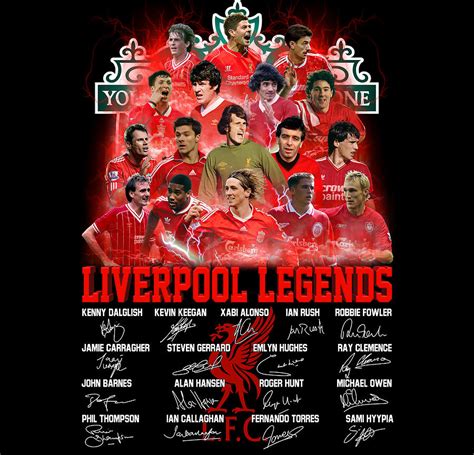 Liverpool Legends Signatures Digital Art by Th - Fine Art America