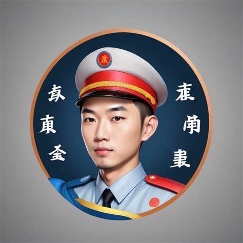 Circular Logo with Chinese Policeman | Stable Diffusion Online