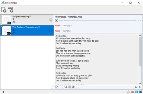 Lyrics Finder 1.5.6 Build 0207 - Download, Review, Screenshots