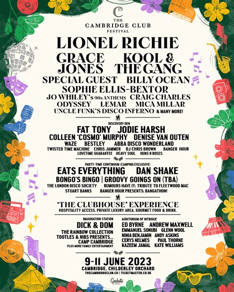 The Cambridge Club Festival 2023 | Line-up & Tickets | FIXR