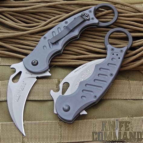 Fox Knives 478 Folding Karambit Knife Aluminum - Emerson Wave - KnifeCommand