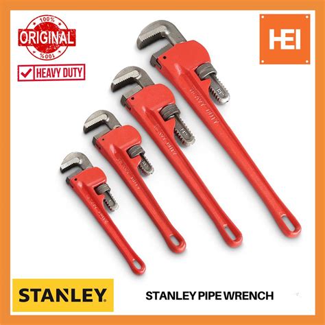 STANLEY Pipe Wrench Heavy Duty 6” , 8” , 10” , 12” , 14” , 18” | Shopee Philippines