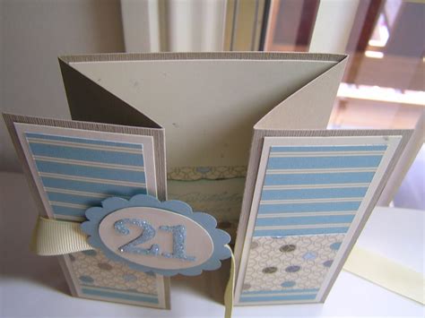 Stamping Passion: 21st Birthday Card - Double Z Fold Card