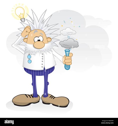 Albert einstein cartoon scientist genius hi-res stock photography and ...