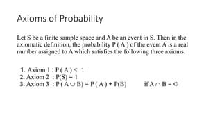 Axioms of Probability | PPT