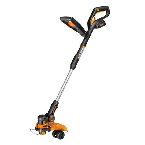 Worx 12 in. 20-Volt Max Lithium Shaft Cordless Grass Trimmer/Edger-WG160 - The Home Depot