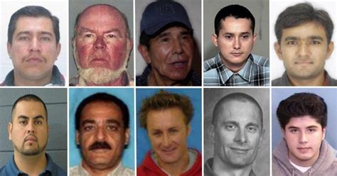 Here are the men on the FBI's "10 Most Wanted" list