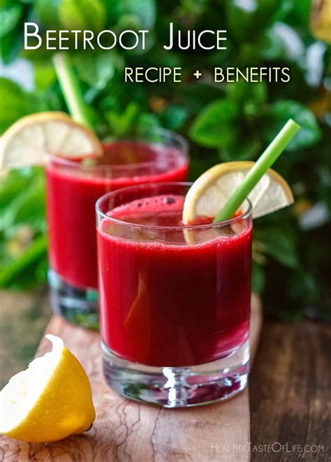 Beetroot Juice Recipe (2 Ways) + Best Combinations | Healthy Taste Of Life