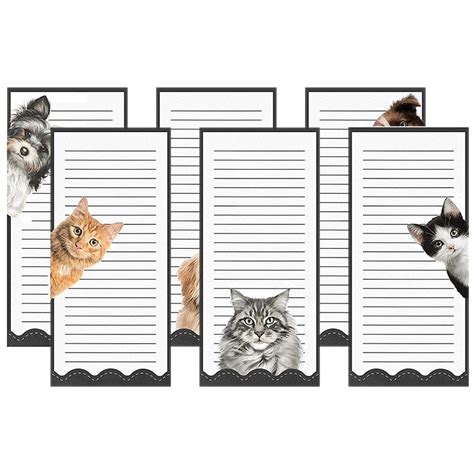 6 Books Refrigerator Magnet Magnetic Notepads Fridge Memo Notes Grocery List for Shopping Office ...