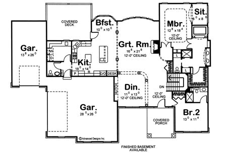 1 Story Traditional House Plan | Dutton