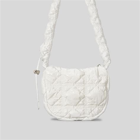 Women's Nylon Crossbody Puffer Bag with Pleats - ROMY TISA