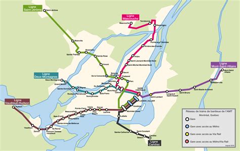 Imperial's Transit Maps — Map of commuter rail services in Montreal, Quebec....