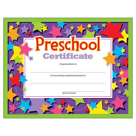 Preschool Graduation Certificate - 30 Count - CTT Graphics