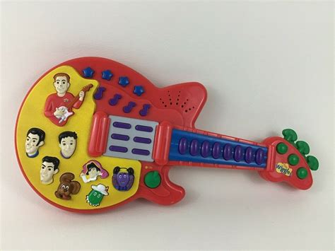 The Wiggles Musical Guitar Music Toy 2003 Spin Master Red Silly Sounds - TV & Movie Character Toys