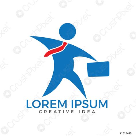 Businessman logo design - stock vector 1616483 | Crushpixel