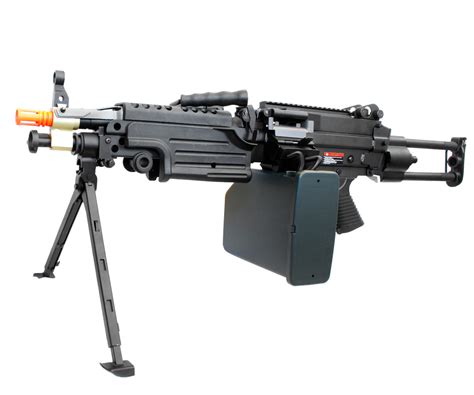 A&K Full Metal PARA M249 SAW Airsoft Machine Gun w/ Drum Magazine ...