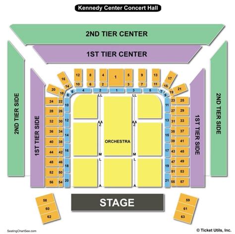 Kennedy Center Concert Hall Seating Chart View - Center Seating Chart