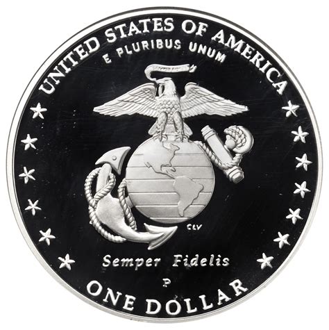 Value of 2005 $1 Marine Corps Silver Coin | Sell Coins