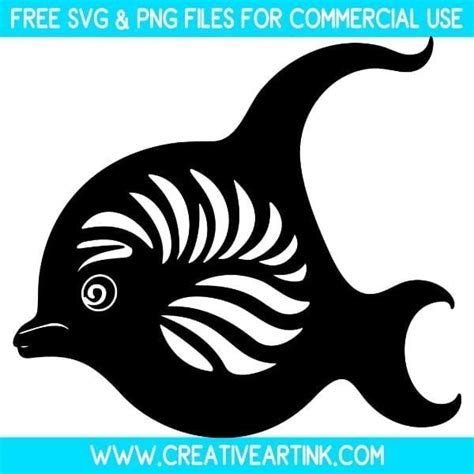 Fish Silhouette SVG – Free SVG Files | Creativeartink.com