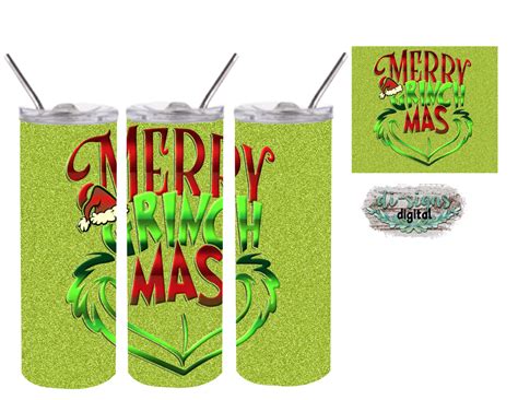 Merry Grinchmas digital image for skinny tumblers sublimation – Digital ...