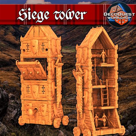 3D Printable Siege tower by DecoQuest Workshop