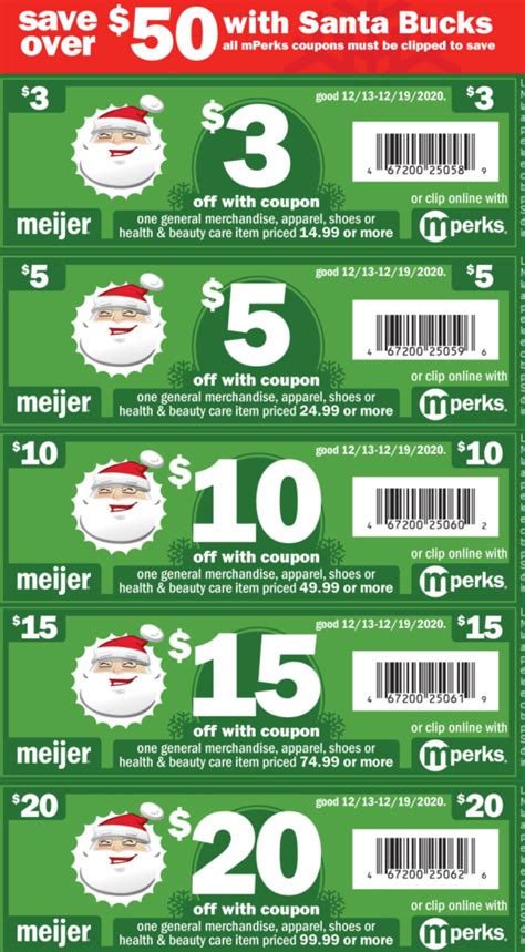 Meijer: When Is The Santa Bucks Sale for 2020