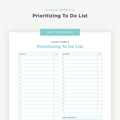 Prioritized to do list printable - campkse