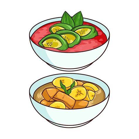 Premium Vector | Hand drawn ramadan food in indonesia 1