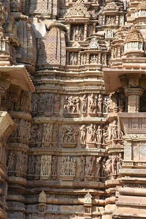 Vishwanath Temple Architecture at Khajuraho in India Stock Image ...