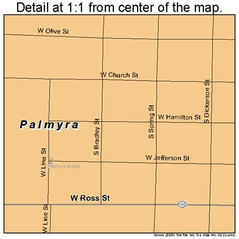 Palmyra Missouri Street Map 2956036