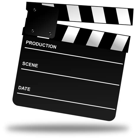 Public Domain Clip Art Image | Movie Clapper Board | ID: 13920162616124 | PublicDomainFiles.com