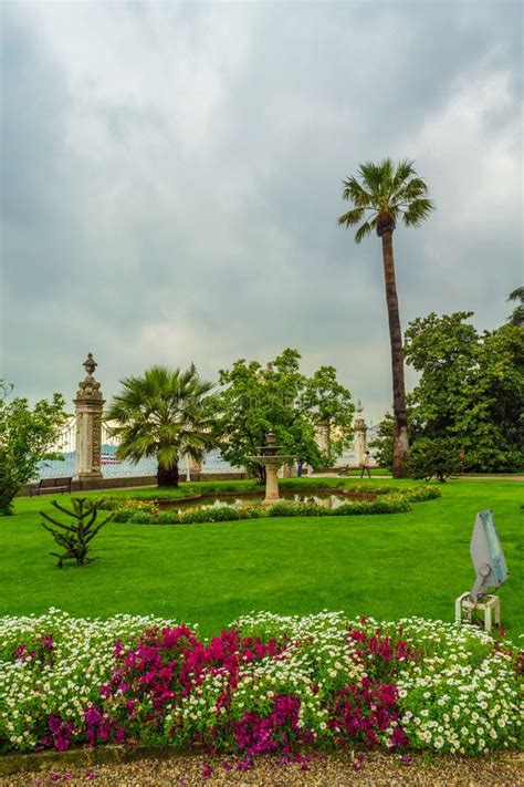 View of Dolmabahce Palace Gardens Istanbul Turkey Editorial Photography ...