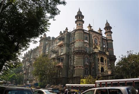 Beautiful Old Building on a Street in Old Bombay. India Editorial ...