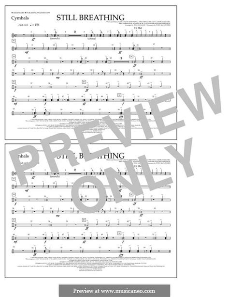 Still Breathing (Green Day) by B.J. Armstrong - sheet music on MusicaNeo