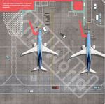 Terminal 2 Manchester Airport Diorama Self-Adhesive Matt Vinyl Model Airfield Base (675mm x ...