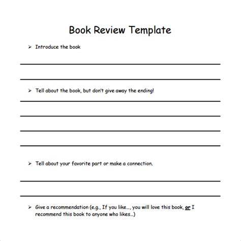 10+ Book Review Templates – PDF, Word | Sample Templates