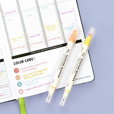 4 Color Coding Planner Tips to Keep You Organized with Passion Markers ...