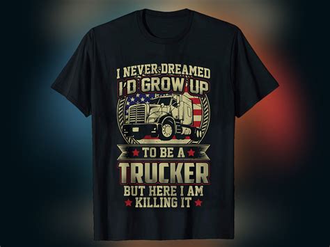 Truck Driver T-Shirt Design by Md Sabbir Hossain on Dribbble