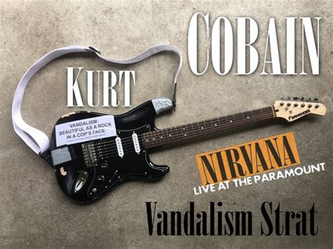 2/ Kurt Cobain Vandalism Strat NIRVANA Live At The PARAMOUNT In Seattle ...