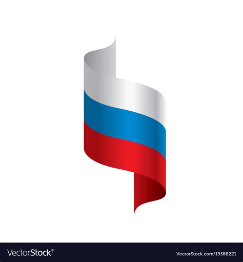 Russia flag Royalty Free Vector Image - VectorStock