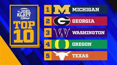 2023 college football top 10 rankings: Joel Klatt’s top 10 teams after ...