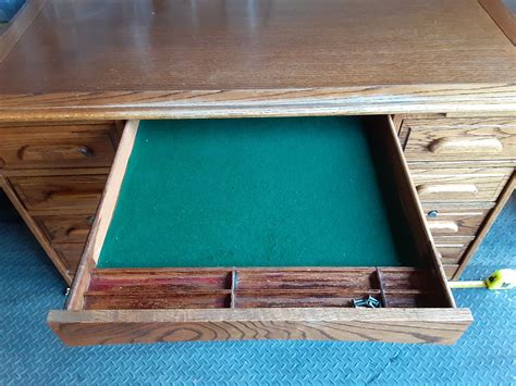 7-drawer Banker's desk Oak vintage for Sale in Mesa, AZ - OfferUp