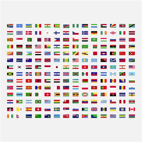 196 countries flags - MasterBundles