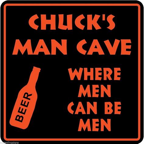 Personalized Custom Name MAN CAVE Bar Beer Den Garage Funny Sign #9 ...