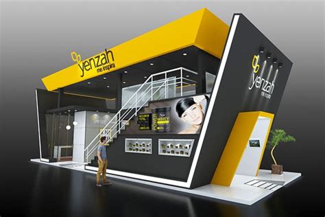 PROJETO YENZAH on Behance | Booth design, Exhibition stall design, Exhibition stand design