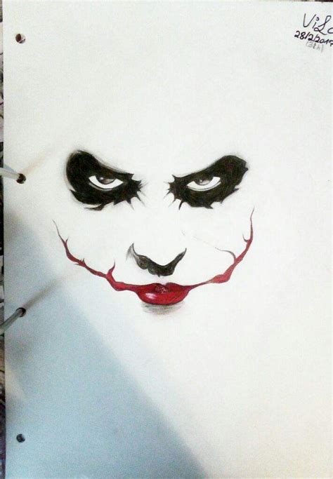 Joker drawing (Heath Ledger inspired) | DC Entertainment Amino