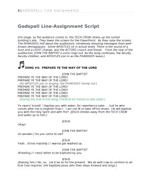 Godspell Jr Script PDF: Complete with ease | airSlate SignNow